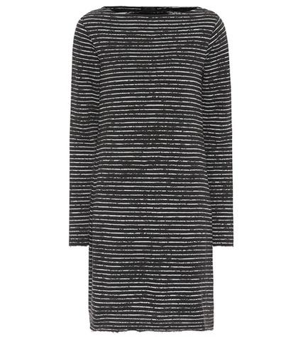 Gianvito Rossi Broken Stripe Cotton-blend Dress
