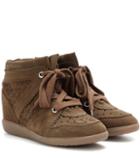 Isabel Marant Étoile Bobby Suede Wedge Sneakers