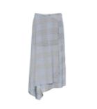 Roland Mouret Panama Checked Wool And Mohair Skirt
