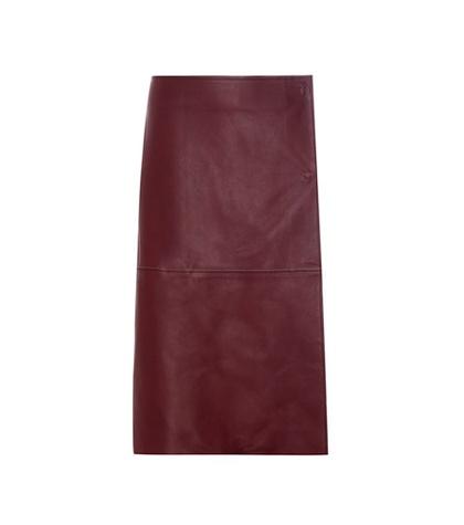 By Malene Birger Leather Midi Skirt