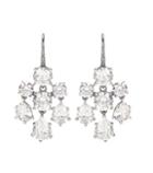 Bottega Veneta Crystal-embellished Silver Earrings