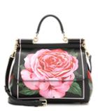 Dolce & Gabbana Sicily Small Printed Leather Shoulder Bag