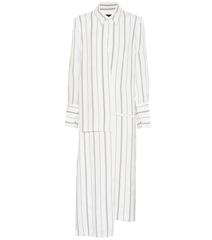 Joseph Claudi Striped Rayon Midi Dress