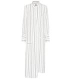 Joseph Claudi Striped Rayon Midi Dress