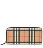 Tod's Vintage Check Leather Wallet