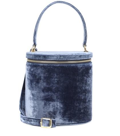 Staud Vitti Velvet Bucket Bag
