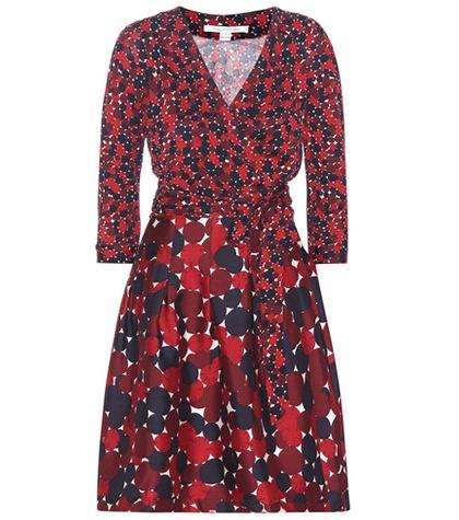 Diane Von Furstenberg Jewel Printed Wool And Silk Dress