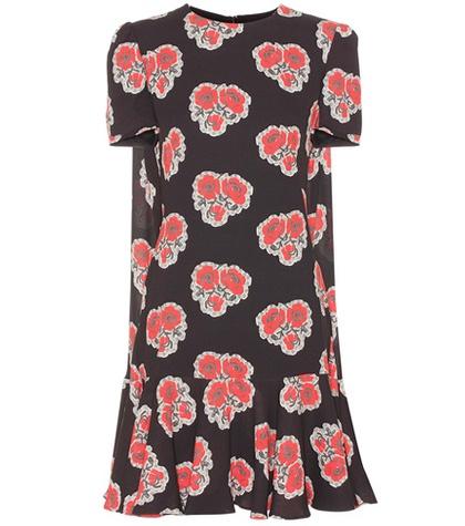 Alexander Mcqueen Silk-crêpe Mini Dress