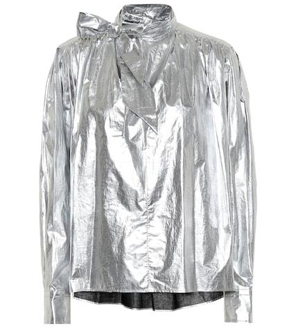Isabel Marant Tessa Cotton Metallic Blouse