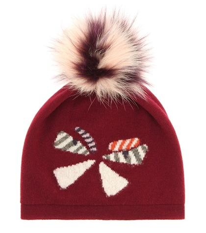 Acne Studios Fur-trimmed Wool Hat