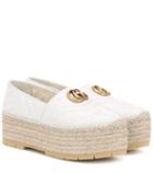 Gianvito Rossi Platform Leather Espadrilles