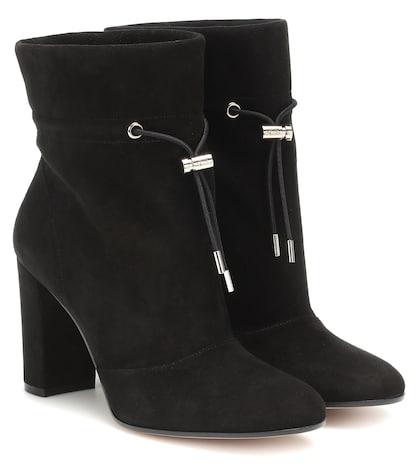 Gianvito Rossi Maeve 85 Suede Ankle Boots