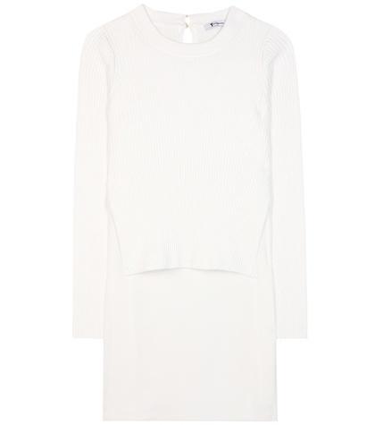 T By Alexander Wang Cotton-blend And Silk Sweater