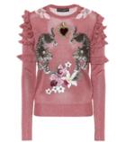 Dolce & Gabbana Metallic Sweater With Appliqué