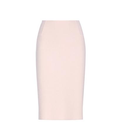 Oscar De La Renta Virgin Wool-blend Crêpe Pencil Skirt