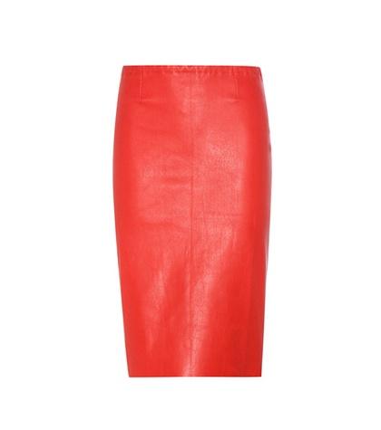 T By Alexander Wang Gilda Leather Pencil Skirt