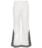Redvalentino Embroidered Cotton Trousers