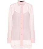Max Mara Rose Silk Chiffon Blouse