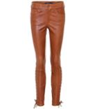 Polo Ralph Lauren Leather Skinny Trousers
