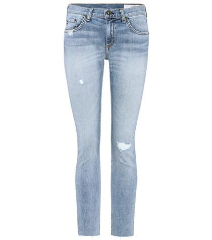 Rag & Bone Dre Mid-rise Cropped Jeans