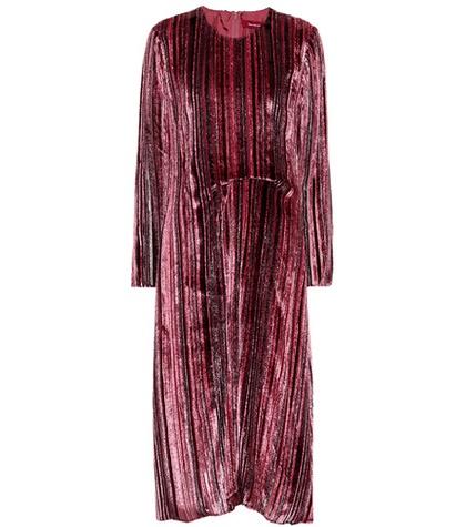 Sies Marjan Maude Silk-blend Velvet Dress