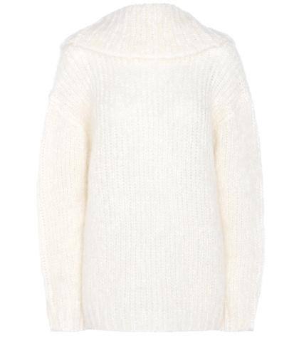Tom Ford Mohair And Wool-blend Off-the-shoulder Sweater