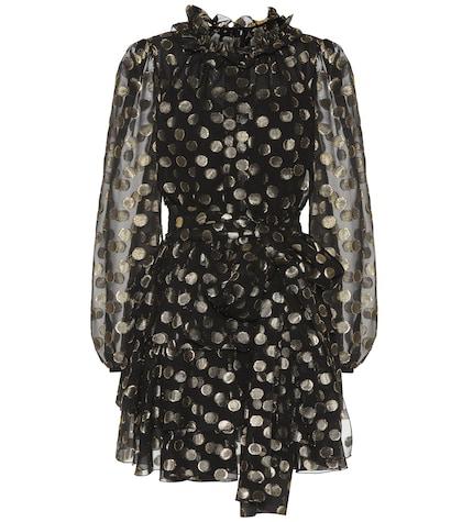 Dolce & Gabbana Dotted Fil Coupé Minidress