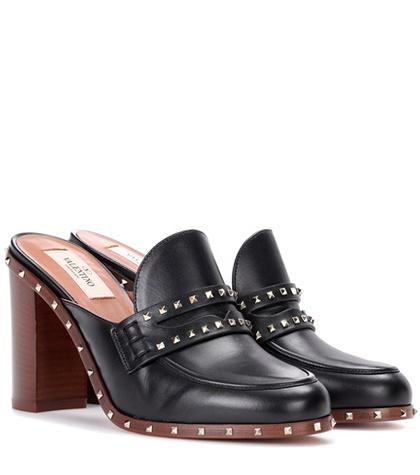 Valentino Valentino Garavani Rockstud Leather Mules