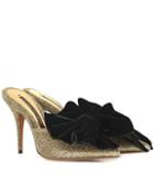 Christian Louboutin Kate 100 Metallic Mules