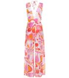 Emilio Pucci Beach Silk And Cotton Printed Jumpsuit