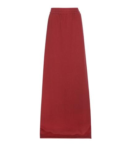 Velvet Cotton-blend Skirt