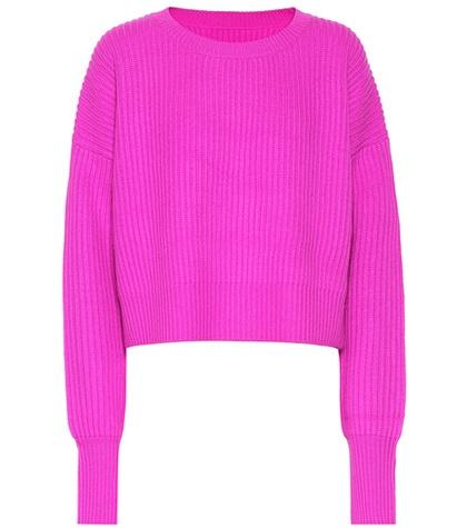 Norma Kamali Wool And Cashmere Cropped Sweater