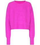 Norma Kamali Wool And Cashmere Cropped Sweater