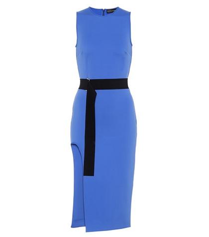 David Koma Belted Scuba Dress