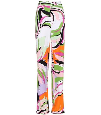 Diane Von Furstenberg Printed Crêpe Trousers