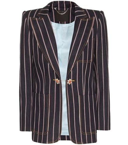 Marc Jacobs Striped Denim Blazer