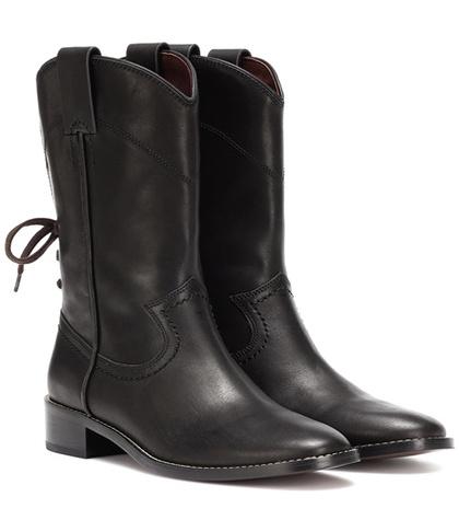 Gucci Salvador Leather Boots