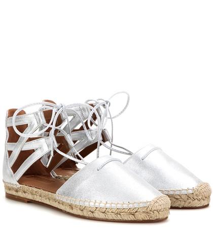 Dorothee Schumacher Belgravia Metallic Leather Espadrille Sandals