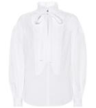 Burberry Tie-neck Cotton Blouse