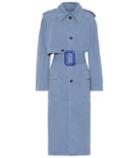 Acne Studios Belted Cotton And Linen Trench Coat
