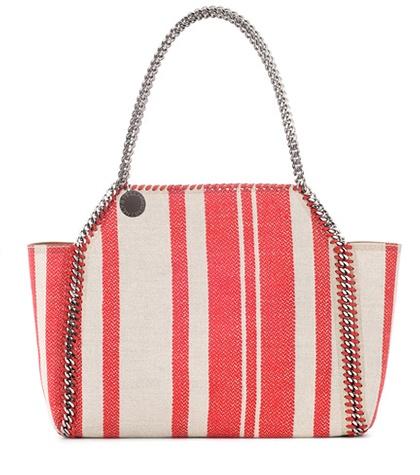 Balenciaga Falabella Striped Reversible Tote