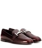 The Row Double T Leather Loafers