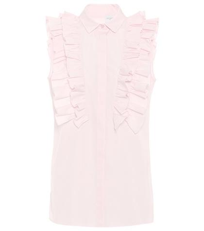 Giambattista Valli Ruffled Cotton Blouse