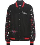 Opening Ceremony Embroidered Wool-blend Varsity Jacket