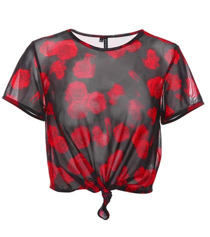 Beth Richards Printed Mesh Top