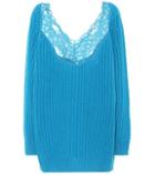 Balenciaga Lace-trimmed Wool Sweater