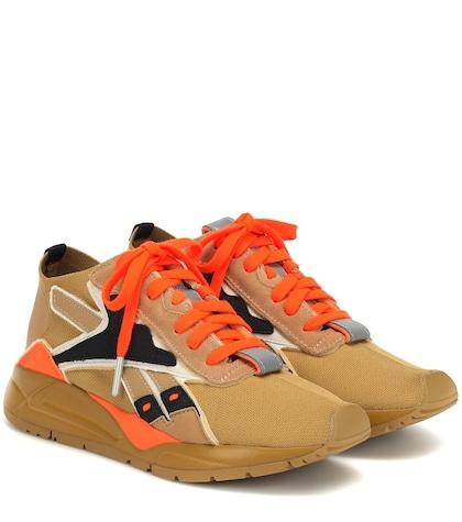 Reebok X Victoria Beckham Bolton Sock Low Leather-trimmed Sneakers