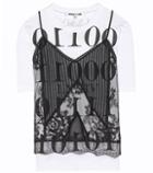 Mcq Alexander Mcqueen Cotton And Lace T-shirt