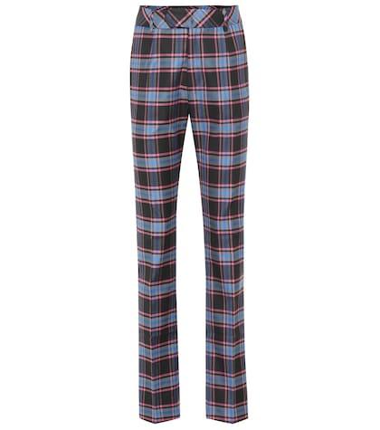 Matthew Adams Dolan Checked Wool-blend Pants