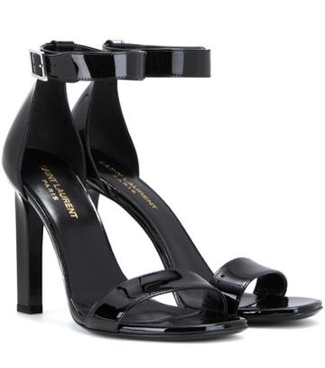Saint Laurent Grace 105 Patent Leather Sandals